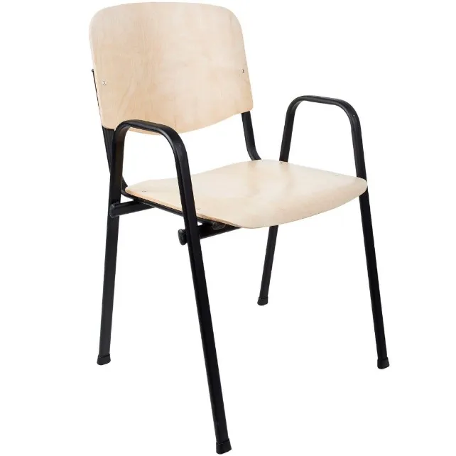 Vergaderstoel Bruno met armleggers