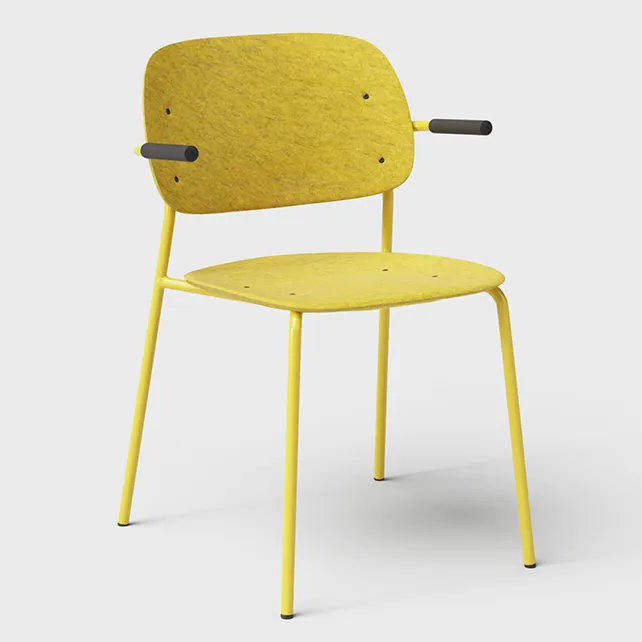 Hale vergaderstoel met armleuningen