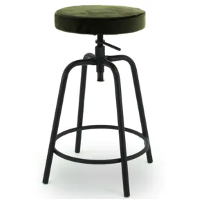 Middelhoge kruk Tergu gestoffeerd