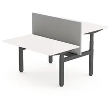 Duo zit-sta bureau Solido Refurbished 160x80cm