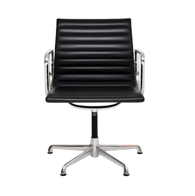 ICF Eames EA 108 Aluminium Chair Leder
