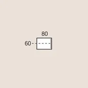 Aanbouwtafel Quartetto 80x60cm