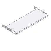 Uittrekbaar legbord t.b.v. 120cm brede roldeurkast Uittrekbaar legbord t.b.v. 120cm brede roldeurkast