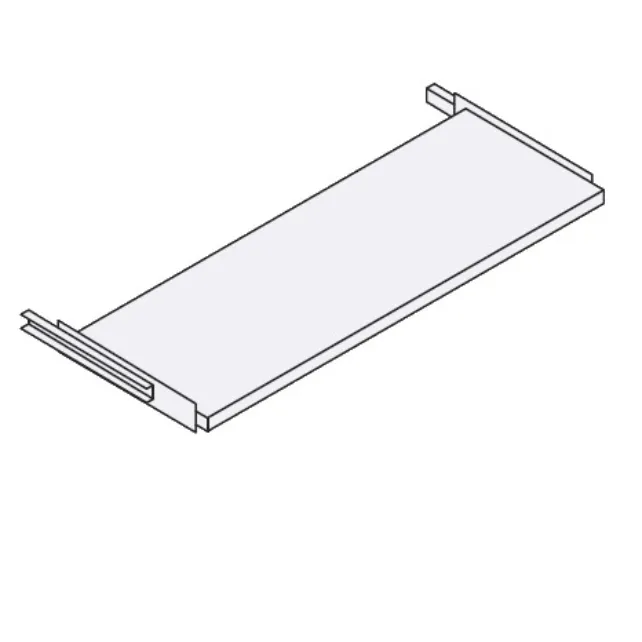 Uittrekbaar legbord t.b.v. 120cm brede roldeurkast Uittrekbaar legbord t.b.v. 120cm brede roldeurkast