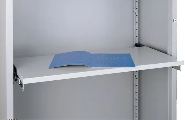 Uittrekbaar legbord t.b.v. 120cm brede roldeurkast Uittrekbaar legbord t.b.v. 120cm brede roldeurkast