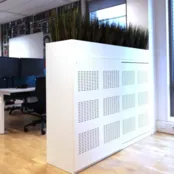 Akoestische schuifdeurkast Pianta met plantenbak