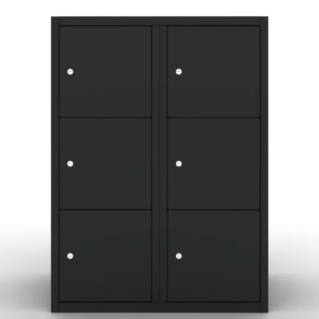Lockerkast Darkline 6 vakken 2.6