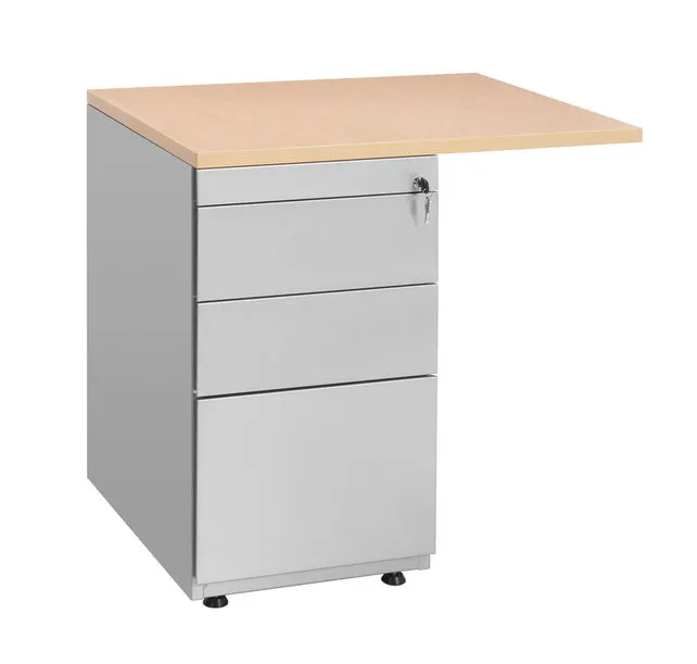 Ladeblok met 4 laden + aanbouwblad