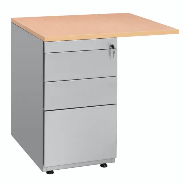 Ladeblok met 4 laden + aanbouwblad