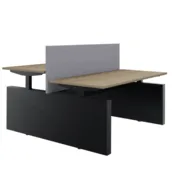 Elektrisch duo zit-sta bureau Ergo met zijwangen