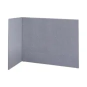 Akoestische scheidingswand L-opstelling Akoestische scheidingswand L-opstelling