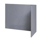 Akoestische scheidingswand L-opstelling Akoestische scheidingswand L-opstelling