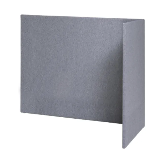 Akoestische scheidingswand L-opstelling Akoestische scheidingswand L-opstelling