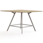 Hoge vergadertafel Greco vierkant