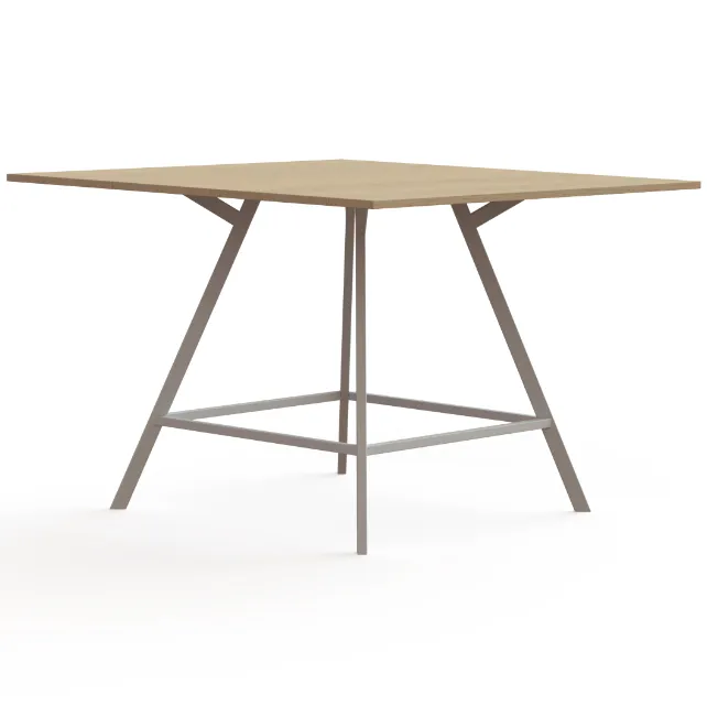 Hoge vergadertafel Greco vierkant