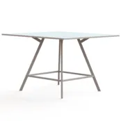 Hoge vergadertafel Greco vierkant