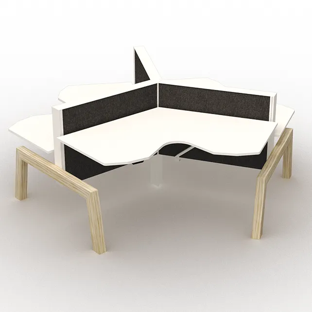 Markant Max Hybrid wing werkplek 3 persoons