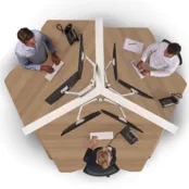 Markant Max Hybrid wing werkplek 3 persoons