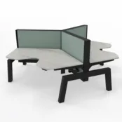 Markant Max Hybrid wing werkplek 3 persoons