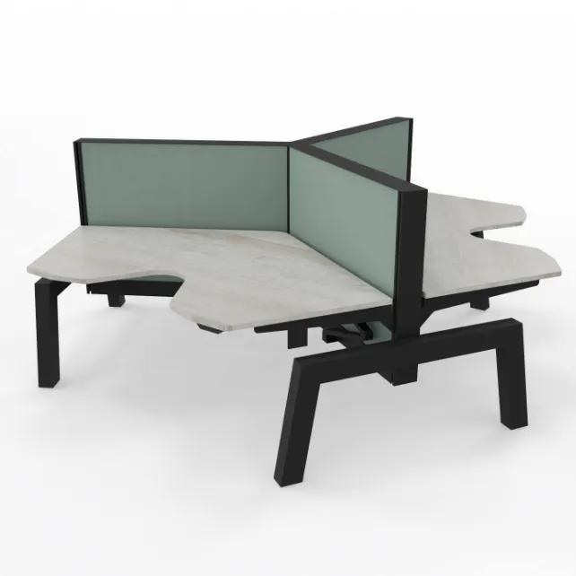 Markant Max Hybrid wing werkplek 3 persoons