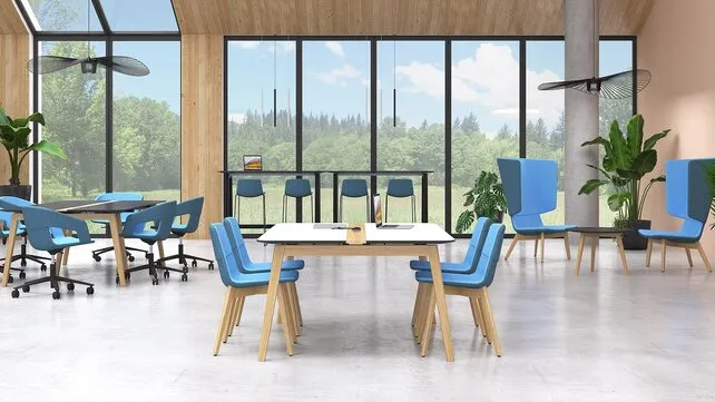 Twist&Sit vergader stoel wood