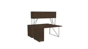 Duo bureautafel AIR met open kast
