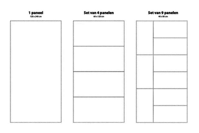 Pet-vilt panelen (rechthoek)
