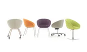 Vergaderstoel Giro met wieltjes