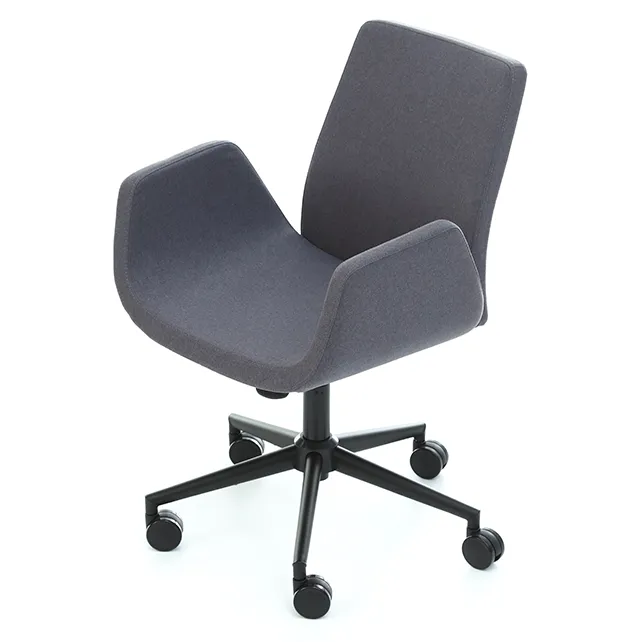 Vergaderstoel Nero met wieltjes