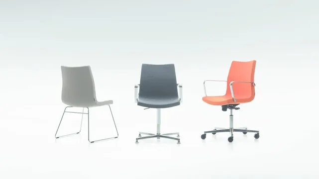 Vergaderstoel sumo met wielen