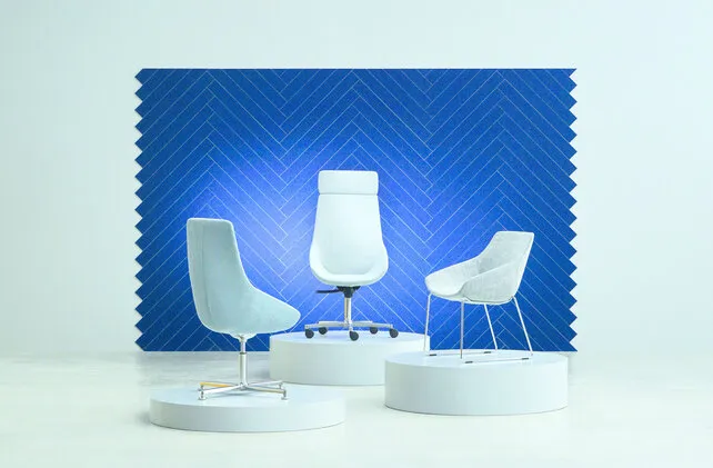 Vergaderstoel Jay met wieltjes en hoge rug