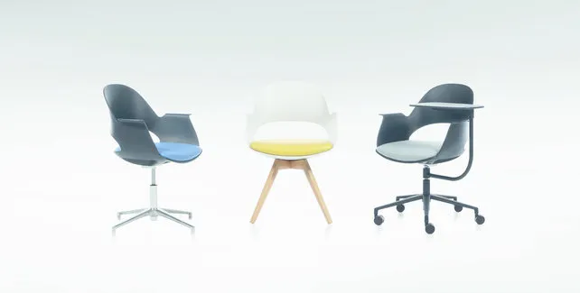 Vergaderstoel Alava met wieltjes