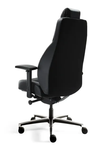 24 uurs bureaustoel half leder