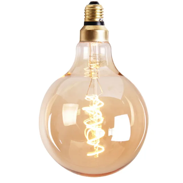 LED Lichtbron Round gold Ø9,5cm dimbaar - 5 watt LED Lichtbron Round gold Ø9,5cm dimbaar - 5 watt
