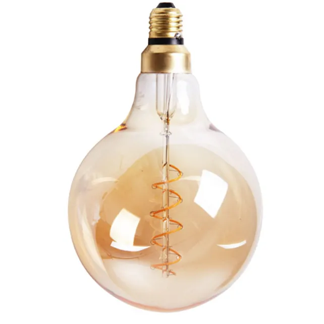 LED Lichtbron Round gold Ø9,5cm dimbaar - 5 watt LED Lichtbron Round gold Ø9,5cm dimbaar - 5 watt