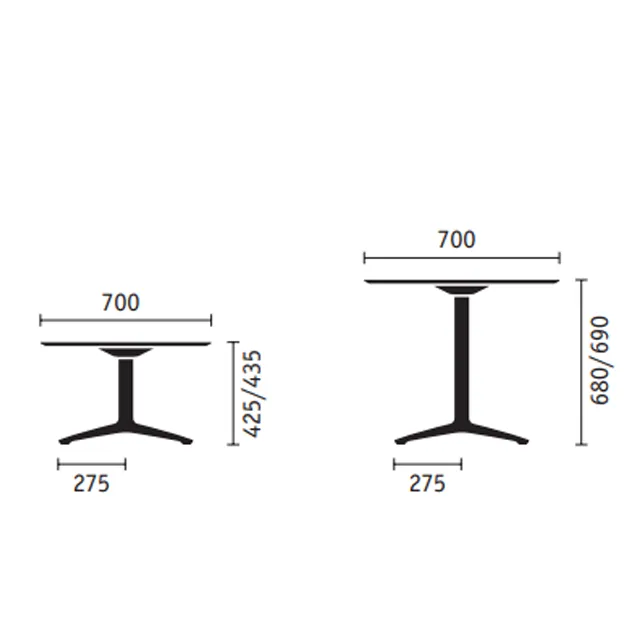Sweetspot tafel vierkant
