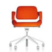 Silver bureaudraaistoel lage rug