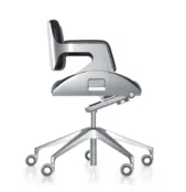 Silver bureaudraaistoel lage rug