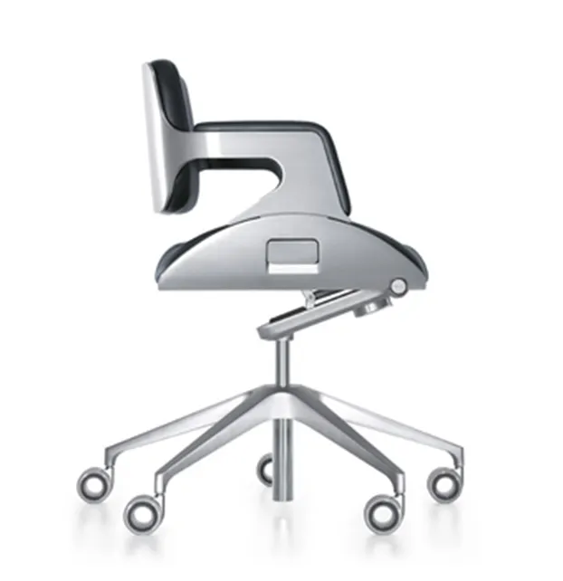 Silver bureaudraaistoel lage rug