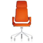 Silver bureaudraaistoel hoge rug