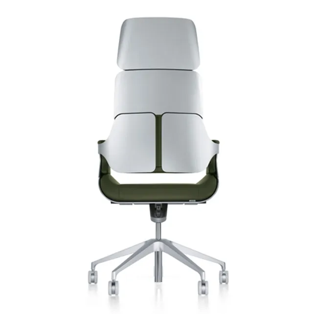 Silver bureaudraaistoel hoge rug