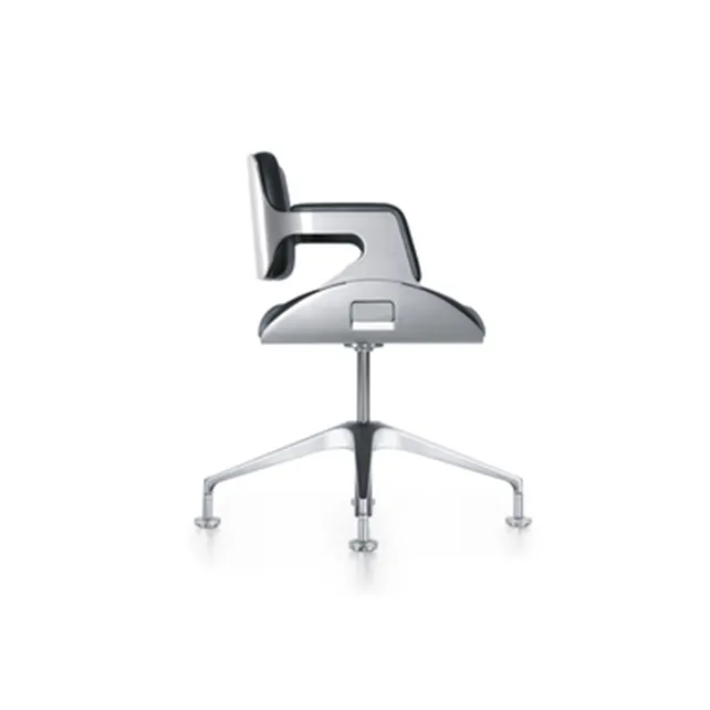 Silverconferentiestoel lage rug