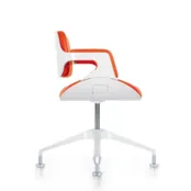 Silverconferentiestoel lage rug