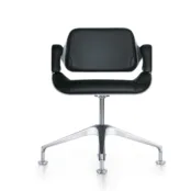 Silverconferentiestoel lage rug