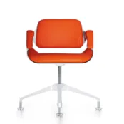 Silverconferentiestoel lage rug