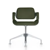 Silverconferentiestoel lage rug