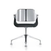 Silverconferentiestoel lage rug