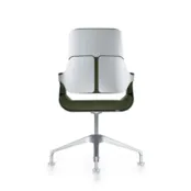 Silver bureaudraaistoel medium hoge rug