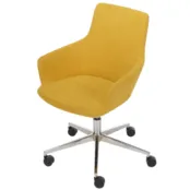 Vergaderstoel Hendrix mini met wieltjes