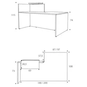 Fifty-Fifty receptiebalie Fifty-Fifty receptiebalie
